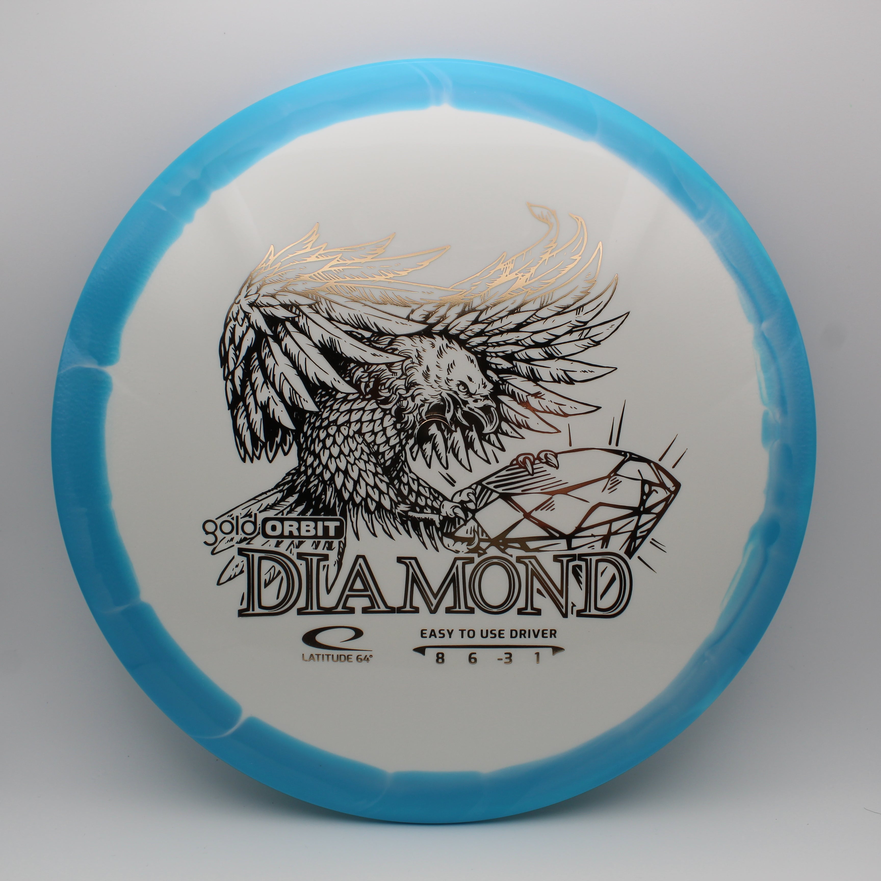 Gold Orbit Diamond - White