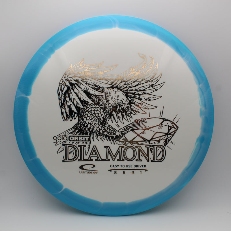 Gold Orbit Diamond - White