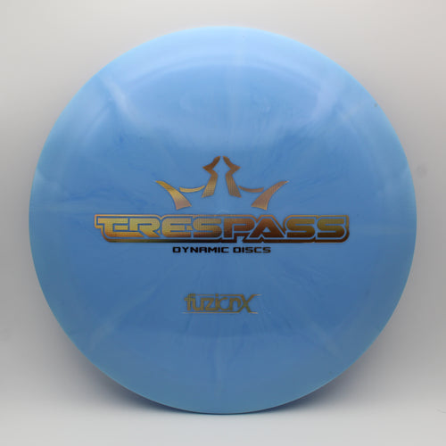 Dynamic Discs Bar Stamp Fuzion-X Burst Trespass distance driver, blue, 176.5g